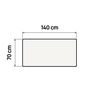 140 x 70 cm